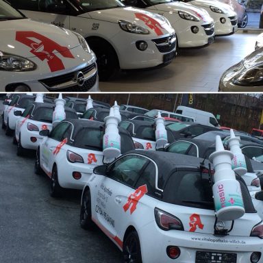 100x Opel ADAM mit Nasenspray, 2015-2016