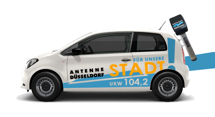 Reporterwagen, Radiosender, Antenne Düsseldorf